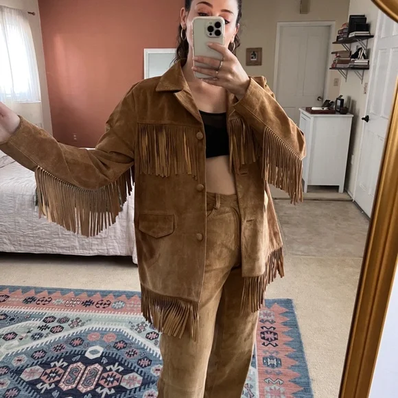 🔫🤠 Suede two piece set - Picture 3 of 11